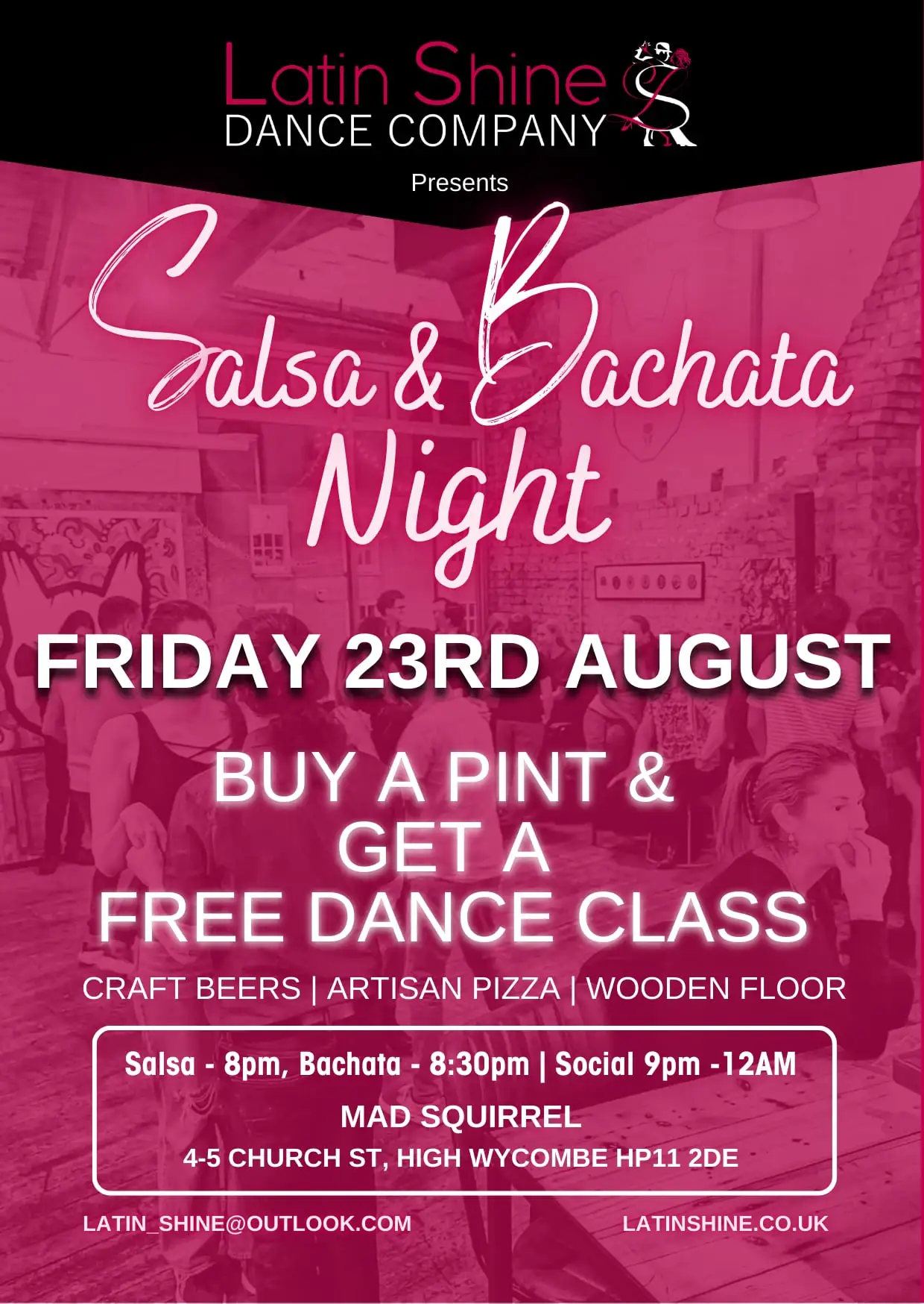 ⭐️ Bachata and Salsa Social - in High Wycombe - #5 (Friday) ⭐️