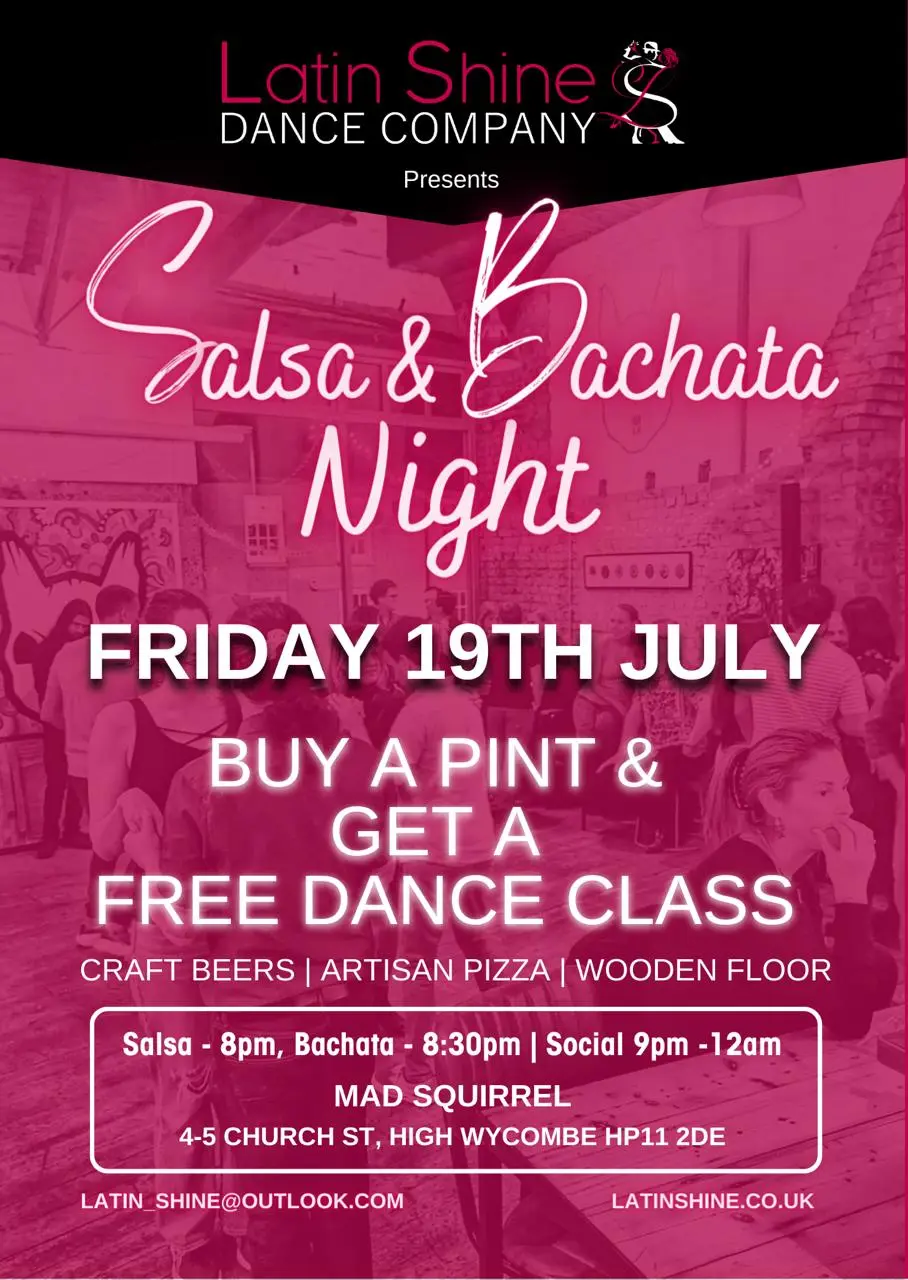 ⭐️ Bachata and Salsa Social - in High Wycombe - #4 (Friday) ⭐️