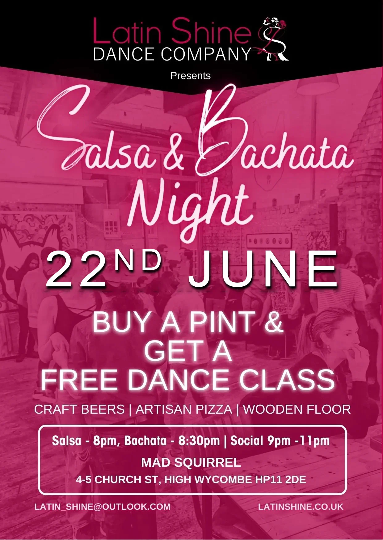 ⭐️ Bachata and Salsa Social - in High Wycombe - #3 (Saturday) ⭐️